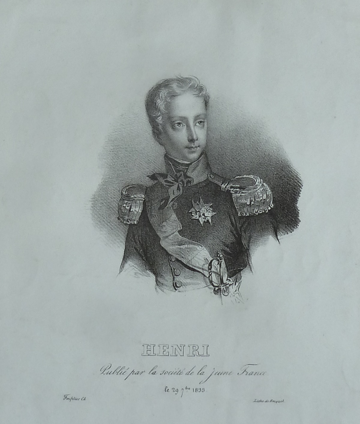 Duc de Bordeaux – Comte de Chambord